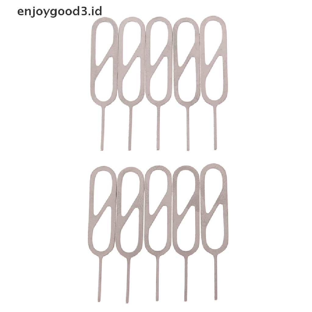 10 Pcs Alat pin Kunci eject Bahan stainless steel Untuk Baki Kartu Sim