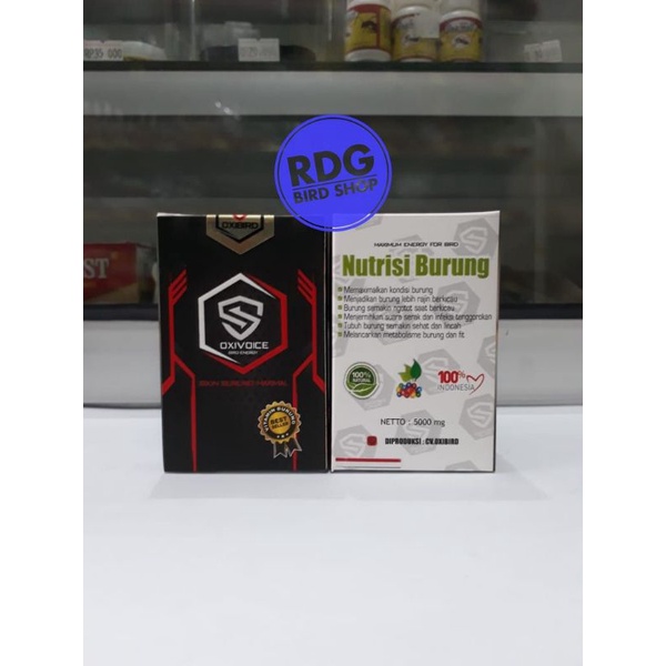 OXIVOICE ENERGY Vitamin Untuk Menjernihkan Suara Burung Murai Batu Poksay Cucak Hijau