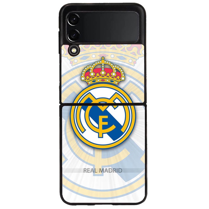 Casing Custom Case Samsung Galaxy Z Flip 3 Z Flip 4 Real Madrid ND6006