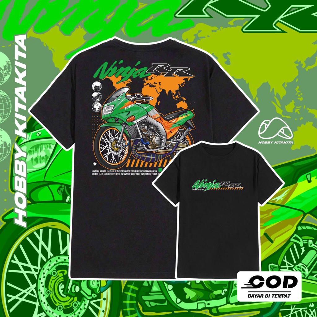 HBKT KAOS KAWASAKI NINJA RR 2 STROKE KIPS KAOS KOMUNITAS NINJA RR | Hobbykitakita