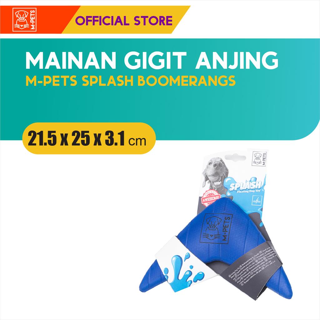 M-Pets Splash Boomerang Dog Toy / Mainan Anjing Mengapung Di Air