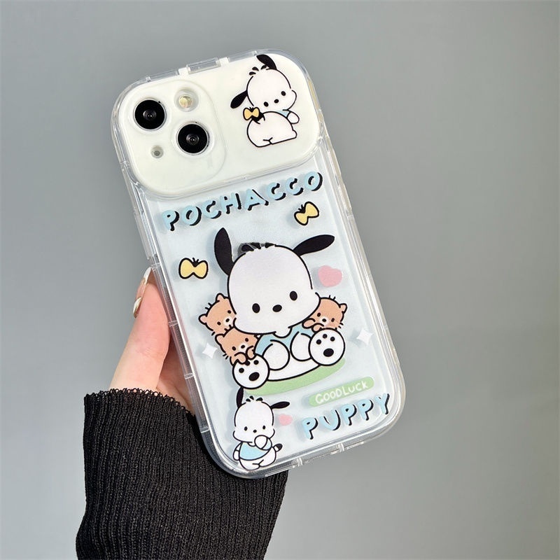 Casing Flip Cermin Desain Anjing Pacha Coulomi Untuk IPhone 12 13 14 11 Pro Max X Xs Max Xr Hhjgk