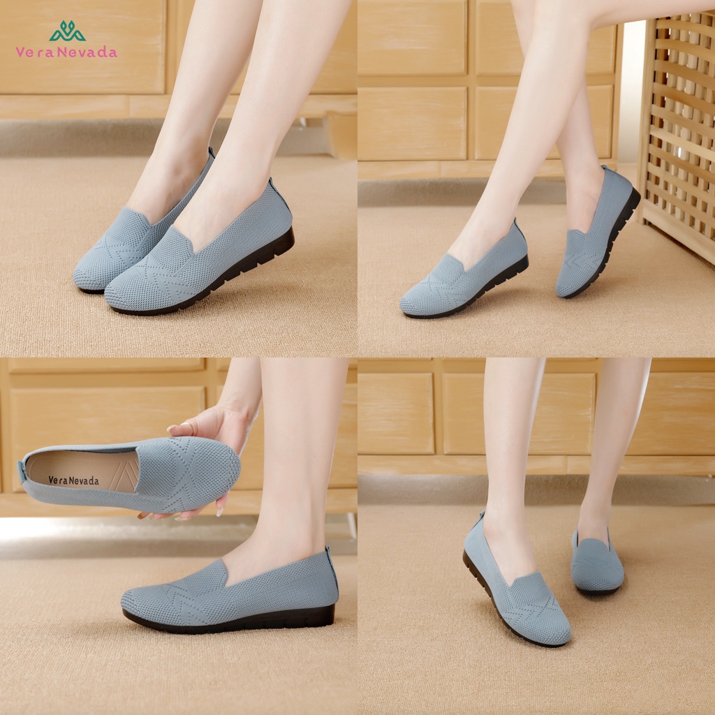 Ivony Seivona - A09 Vera Nevada Sepatu Flat Slip On Wanita Shoes