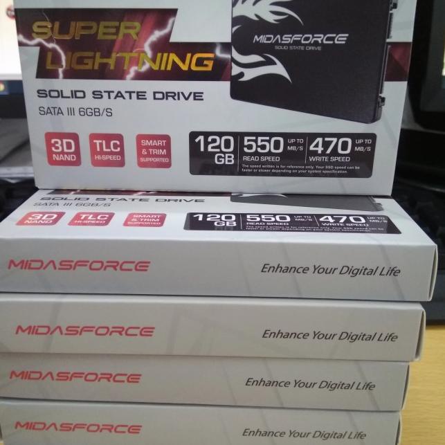 SSD Midasforce 120GB Midas Force SSD Sata 3 - SSD saja