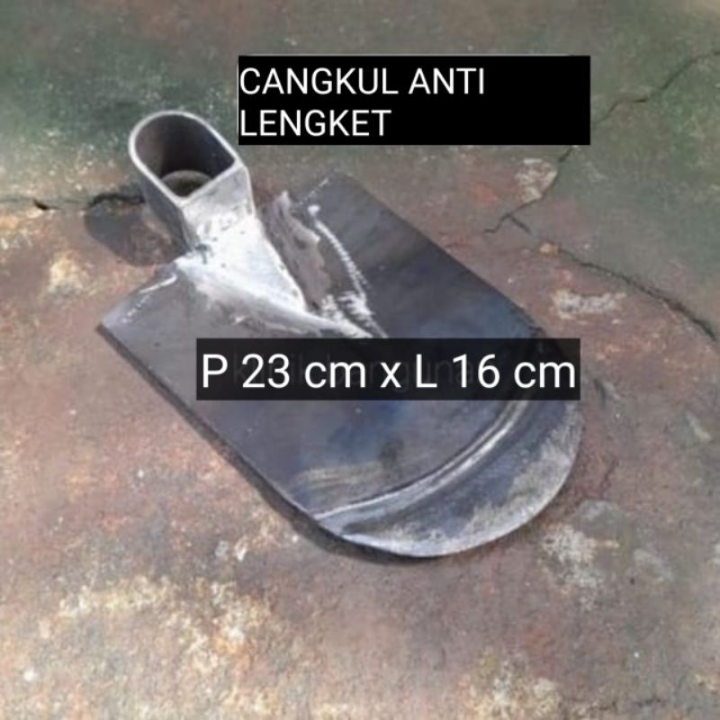 Cangkul sawah Baja Asli Anti Lengket - Cangkul kebun baja model terek anti lengket