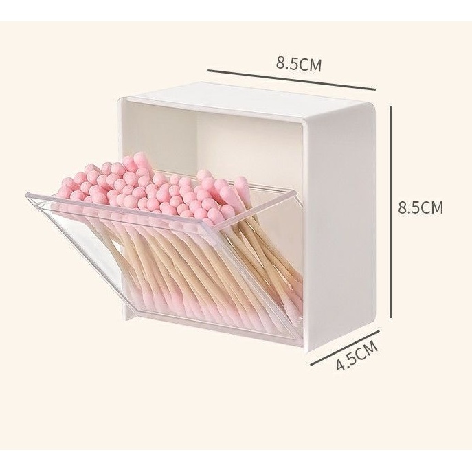 SHOPELLO - Kotak Penyimpanan Kapas Tempat Cotton Bud Kotak Make Up Kotak Kosmetik Kotak Serbaguna Mini Anti Air