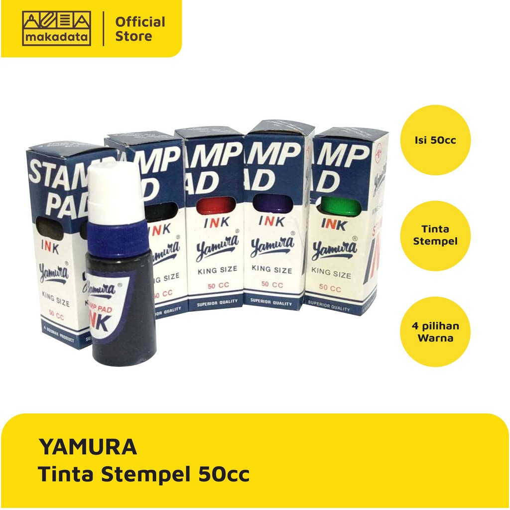 

TINTA STAMP PAD | STEMPEL YAMURA 50CC (1 PCS) MURAH