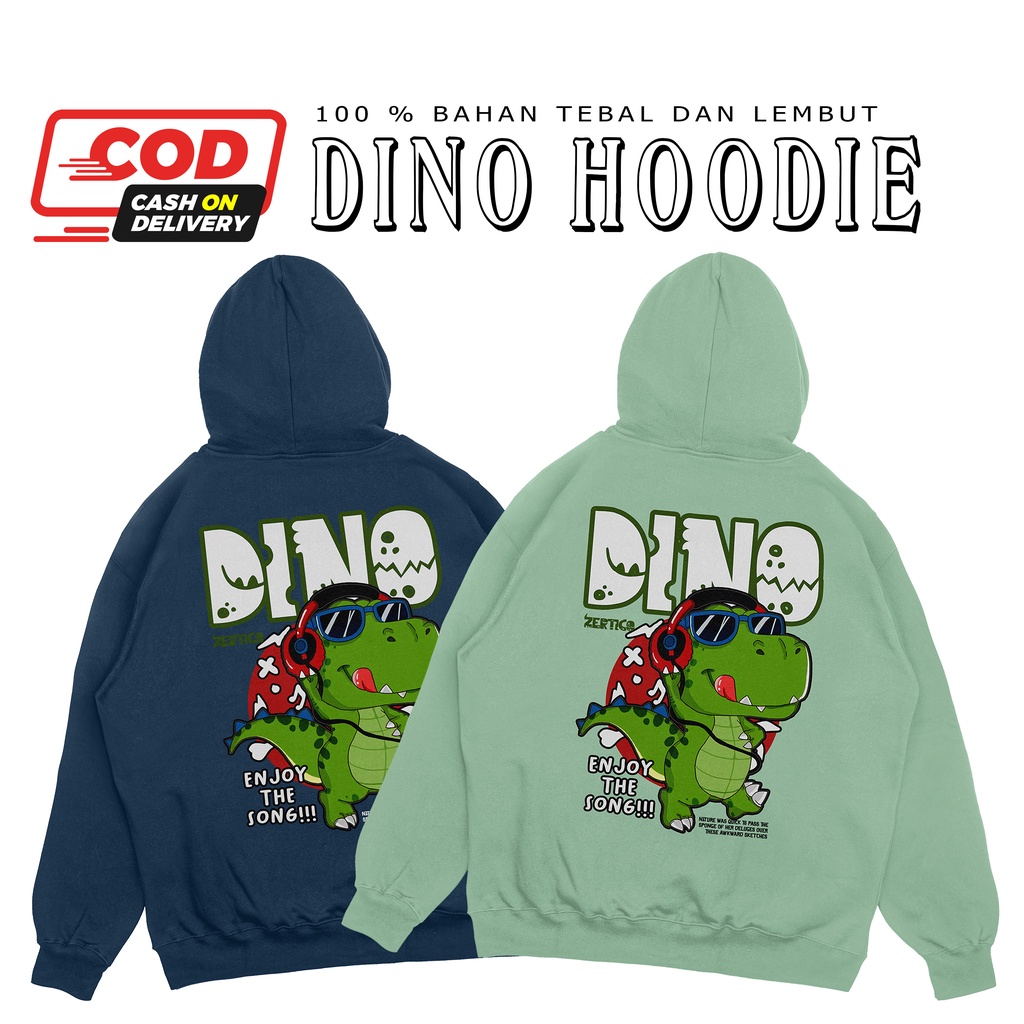 Jual GOZIVA Hoodie Aeshtetic DINO Original ZERTICO Cocok Dipakai Pria