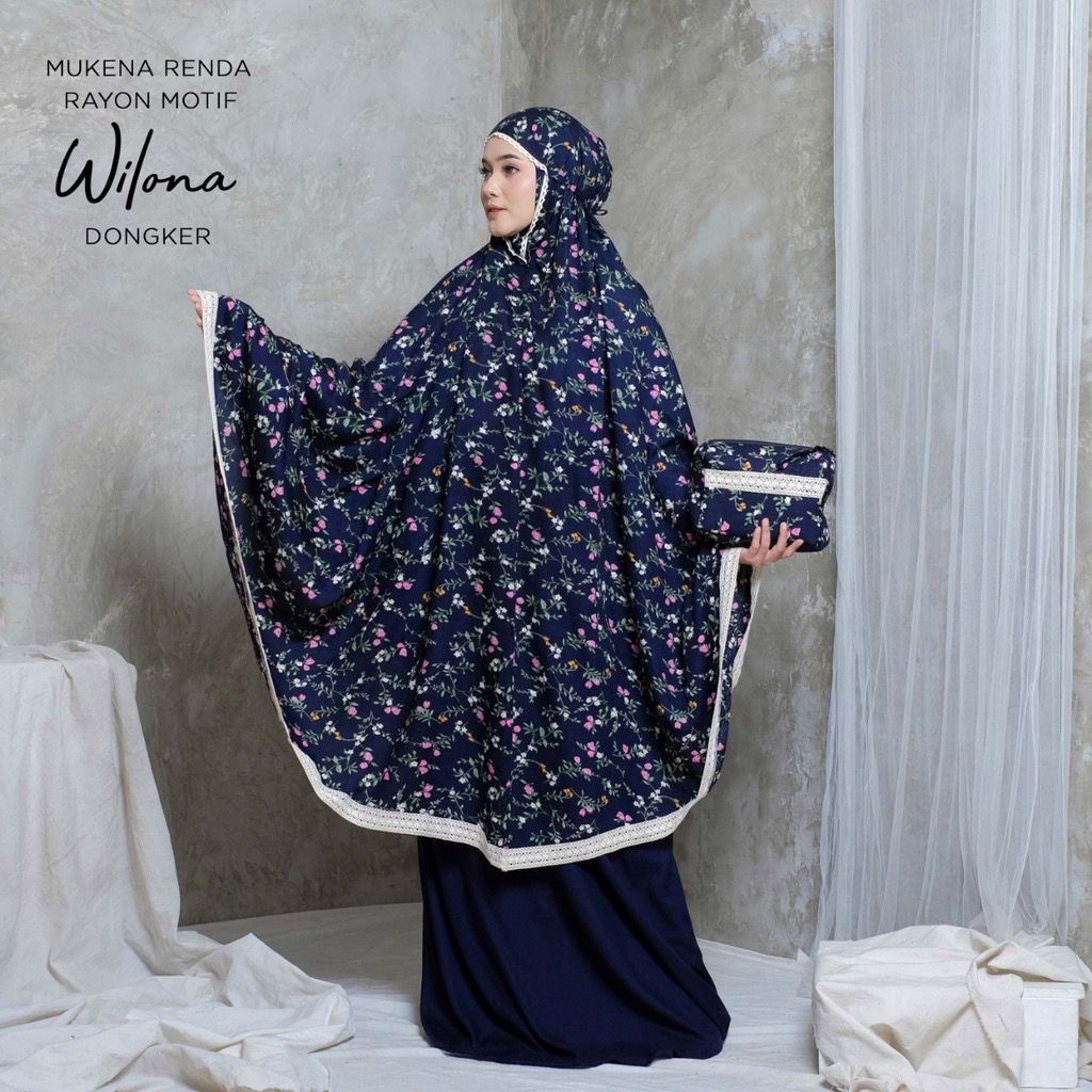 Mukena Rayon Bali WILONA 2in1