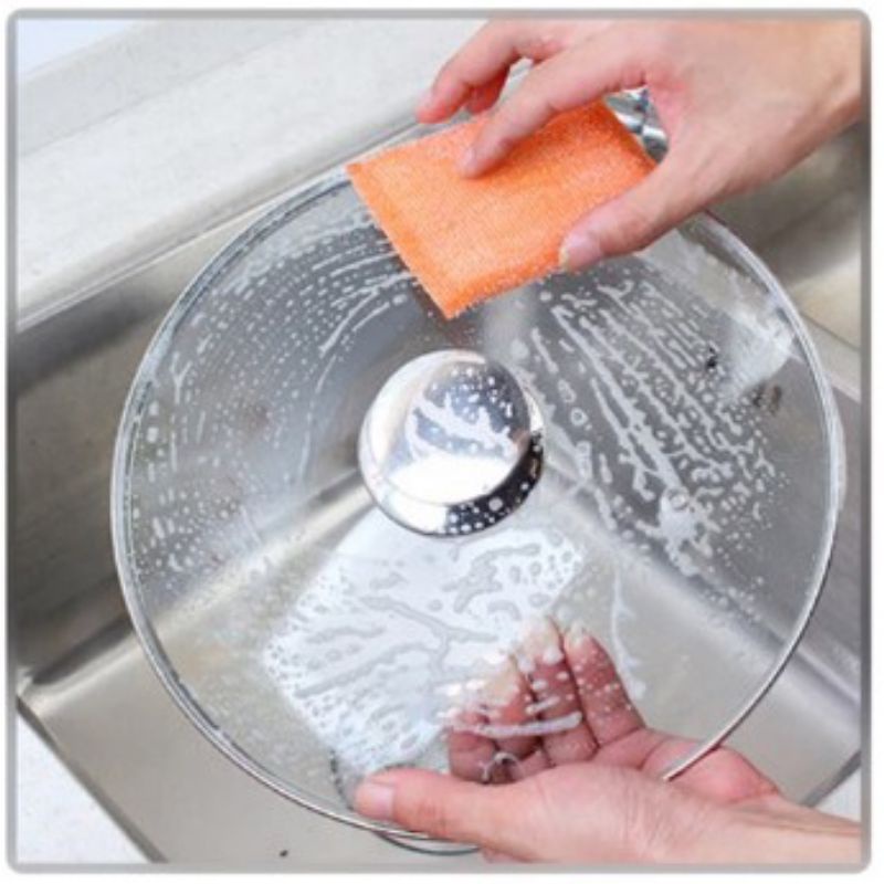 GPSS- Spons Cuci Piring Sendok Garpu Sponge Cuci Piring Spon Cuci Piring Jaring Perlengkapan Dapur Tempat Spons Cuci Piring Wadah Spons Cuci Piring Sponge