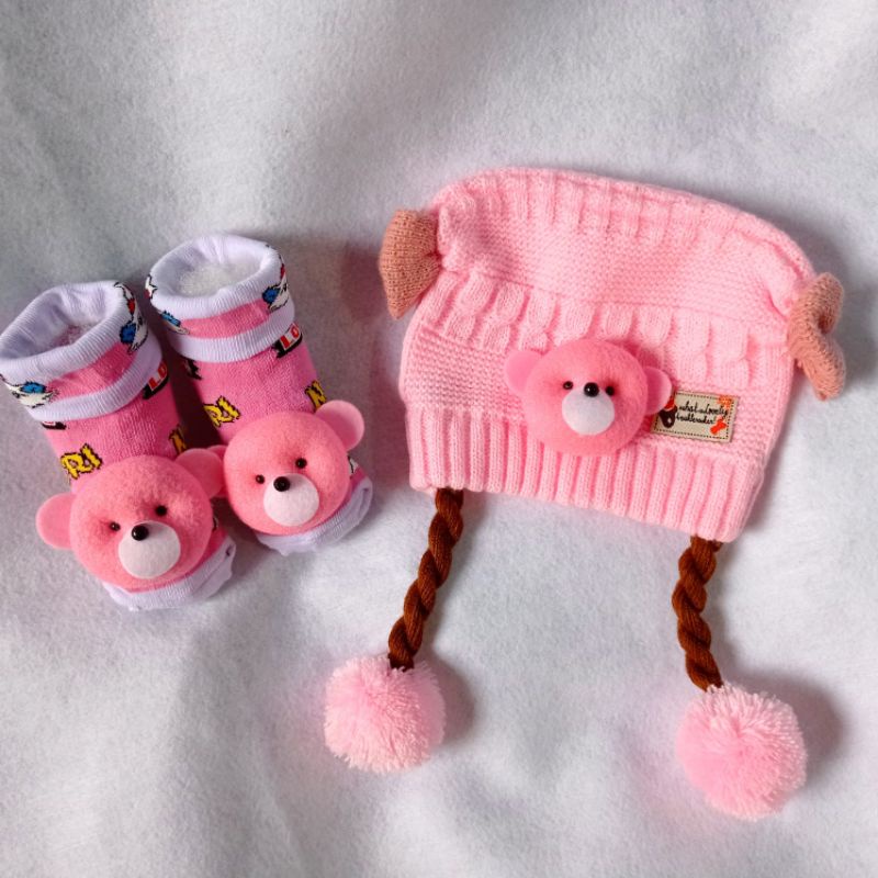 KUPLUK BAYI POMPOM VIRAL UNISEX JAMBUL DUA/KUPLUK BAYI LAKI LAKI DAN PEREMPUAN ECER GROSIR