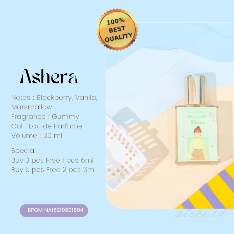 ASHERA SPRAY 30ml | STECI PARFUM EDP | eau de parfume pria wanita non alkohol inspired perfum bpom s