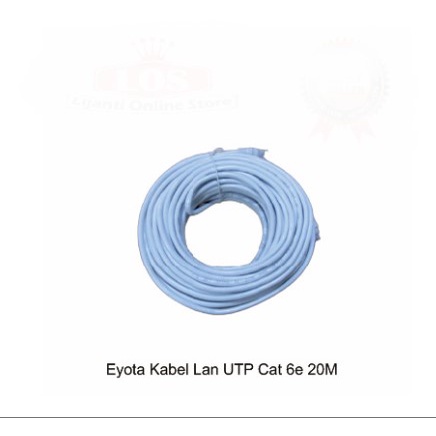 Cable lan eyota 20 meter cat 6 6e utp gigabit - Kabel internet rj45 20m cat6e cat6 1000Mbps