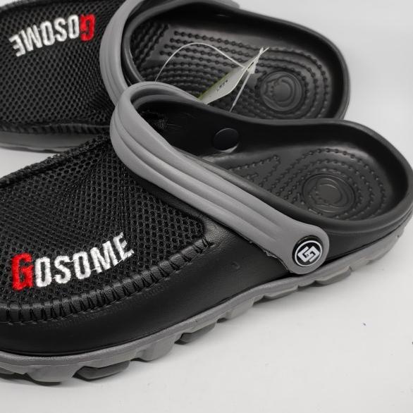 Sepatu Sandal Pria Jumbo S40-44 Merk Gosome Model Crocs Baim