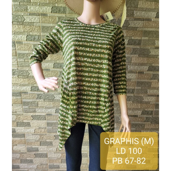 ATASAN KAOS BLOUSE GRAPHIS ORI MURAH