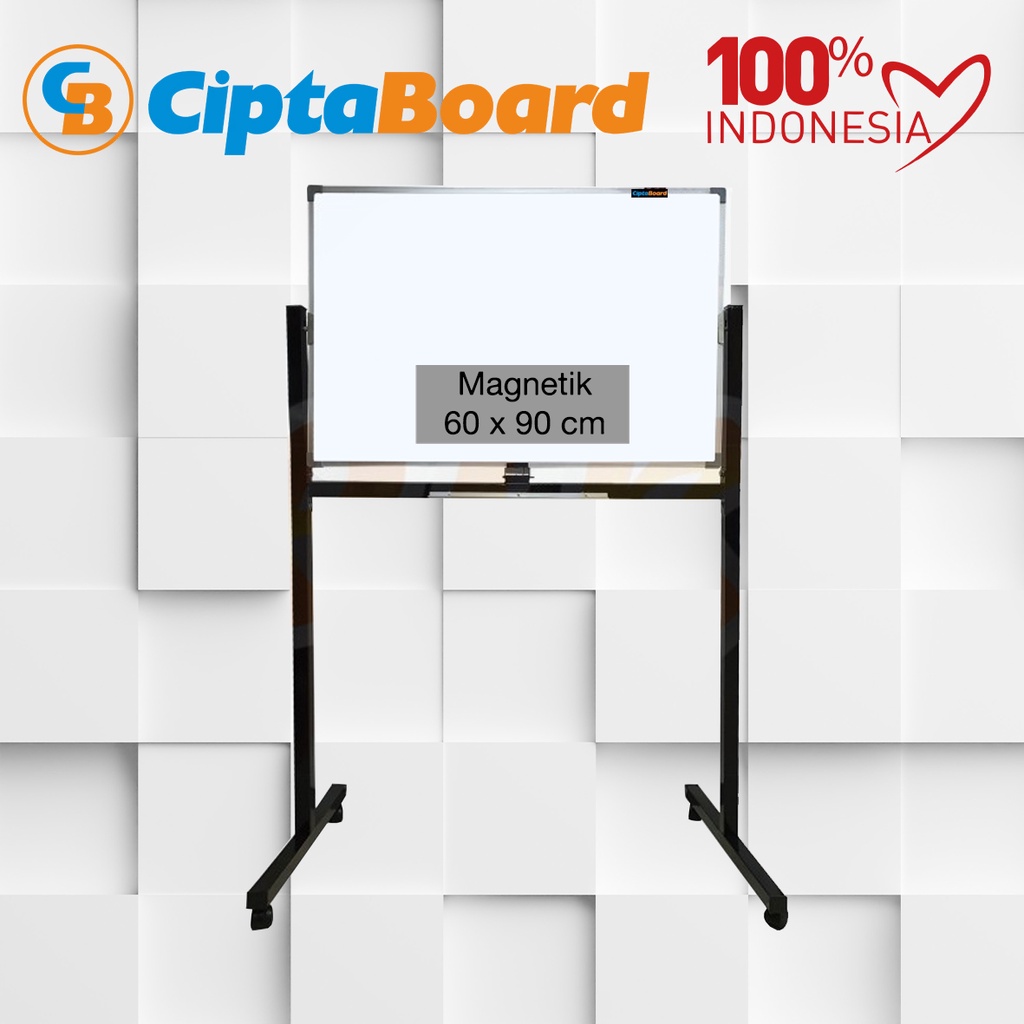 

Papan Tulis / Whiteboard / Standing / Magnet / Single Face / Cipta / 60 x 90cm