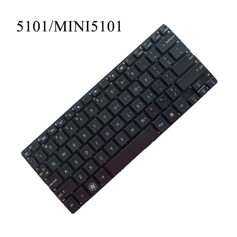 Btsg Keyboard Laptop Layout Bahasa Inggris As Baru Untuk HP MINI 5100 5101 5102 5103 Keyboard Notebook Bingkai Hitam Tanpa Titik No Bac