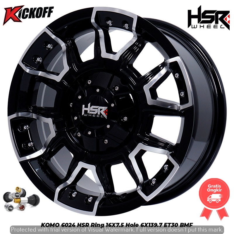 VELG HSR KOMO RING 16 BUAT PAJERO TERRANO HILUX DC TRITON STRADA DLL