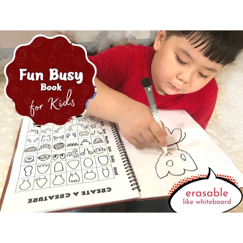 

Fun Busy Book for Kids / Buku Bermain Belajar / bisa dihapus