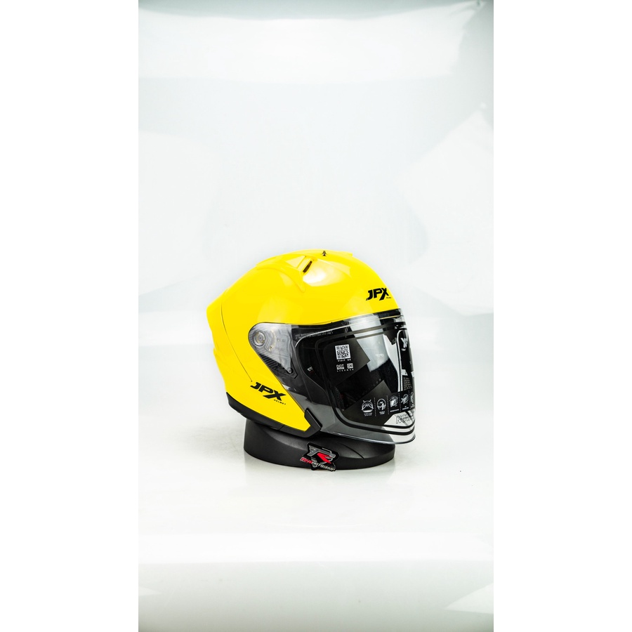 JPX HELM NOVA X SOLID | YELLOW GLOSS | NOVA-X DOUBLE VISOR