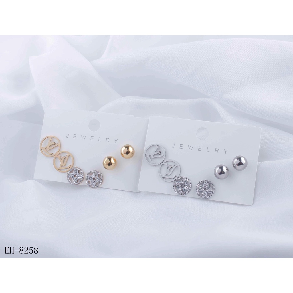 Anting  Titanium Permata Perhiasan Wanita Jewelry  8336/8258/C&amp;D 1574