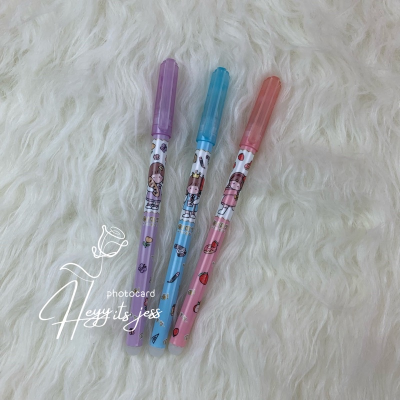 

Pulpen Ballpoint Bisa di Hapus / Erasable Pen Motif Unik fancy karakter Lucu Cute