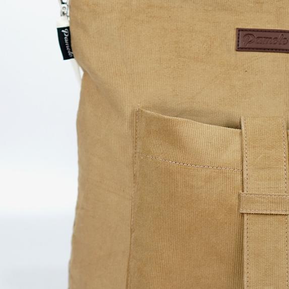 Pamole - Vennesia Series Tote Bag Sling Bag Bahan Corduroy Premium - Army