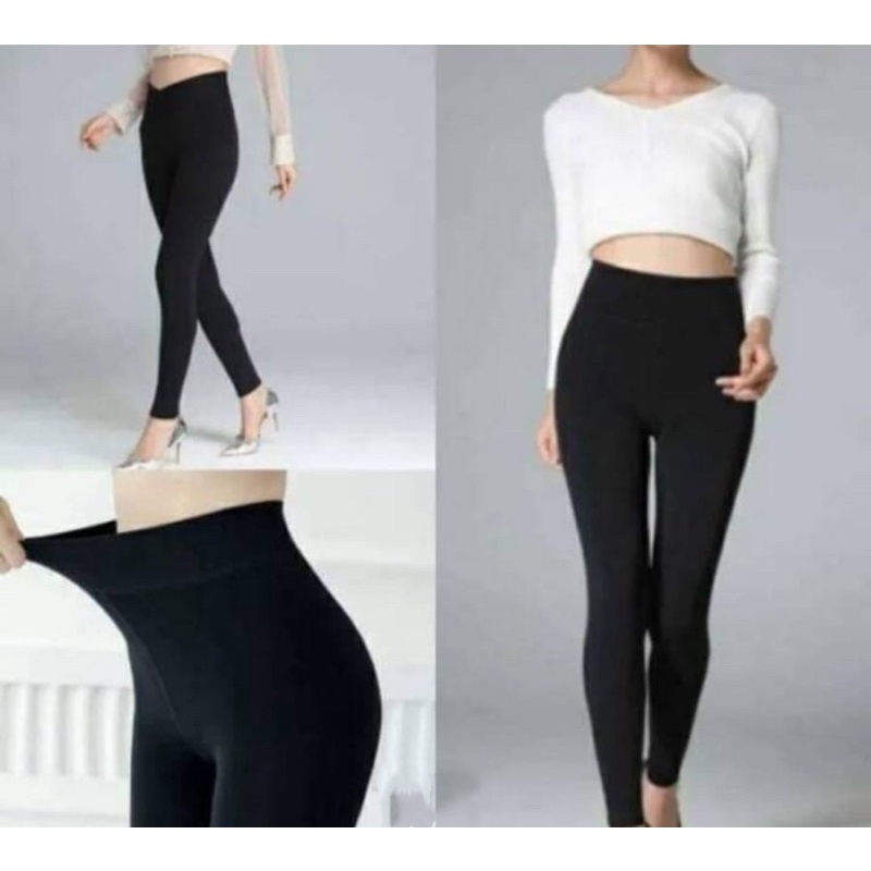 CELANA LEGGING PANJANG HITAM (CELANA KETAT PANJANG)