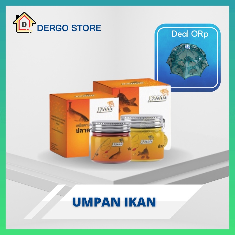 Umpan ikan mancing penarik super - X2000 makanan yang memikat semua jenis ikan dengan bahan alami ya