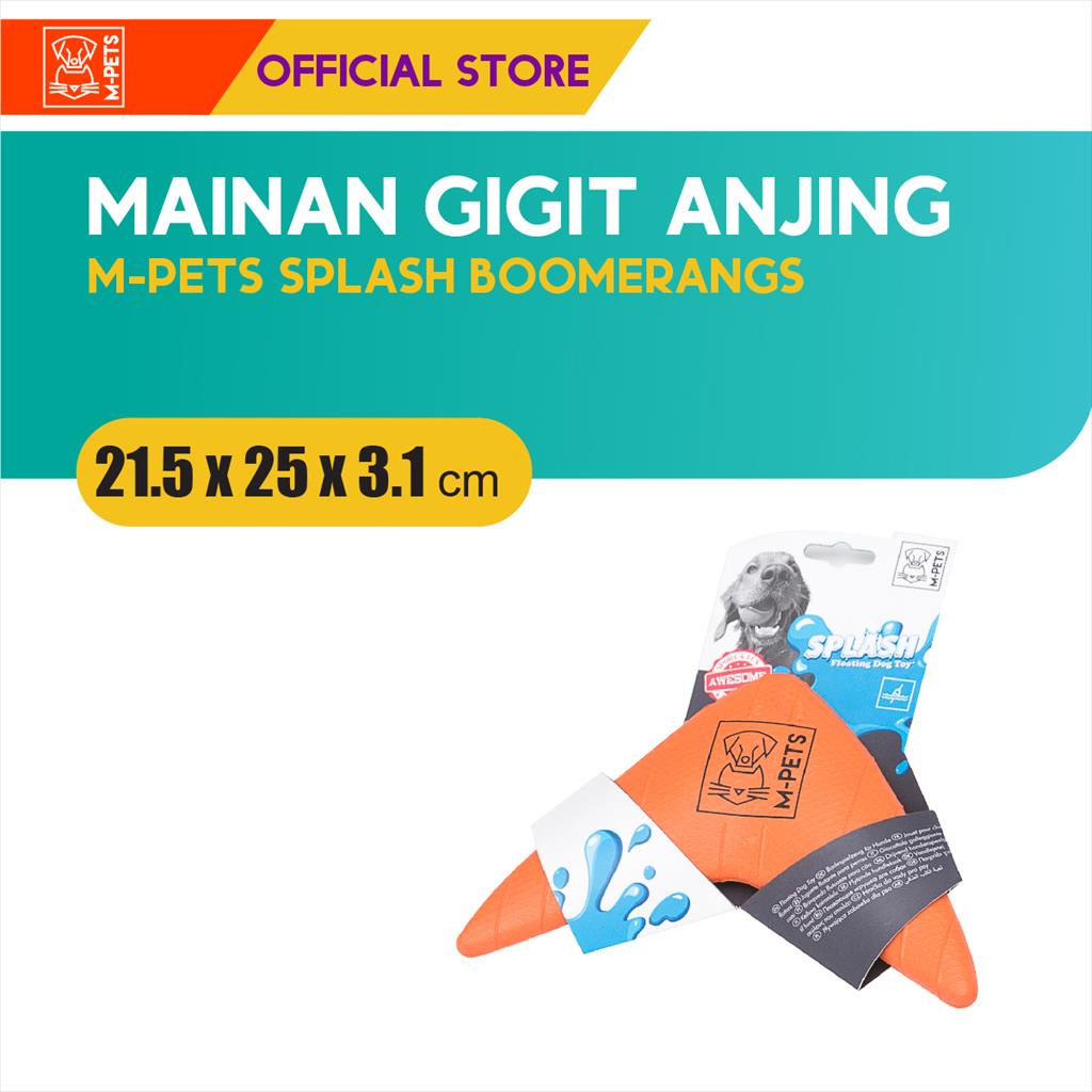 M-Pets Splash Boomerang Dog Toy / Mainan Anjing Mengapung Di Air