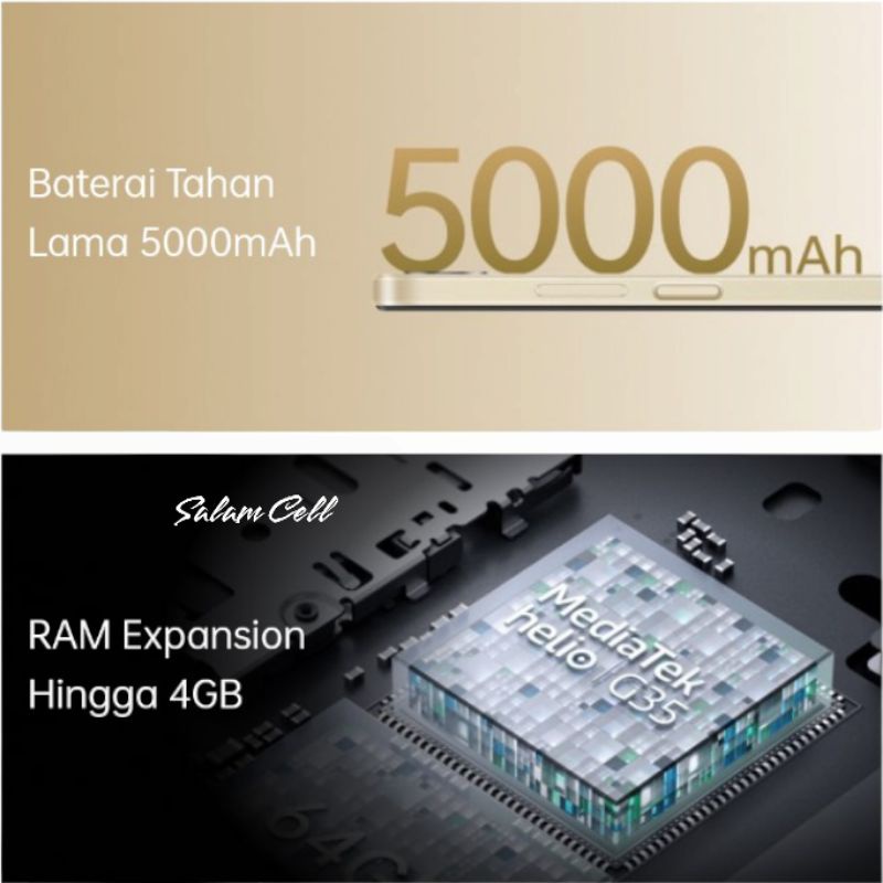 Oppo A17 Ram 4+4/64GB Camera 50mp Baterai 5.000mAh Original Garansi Resmi