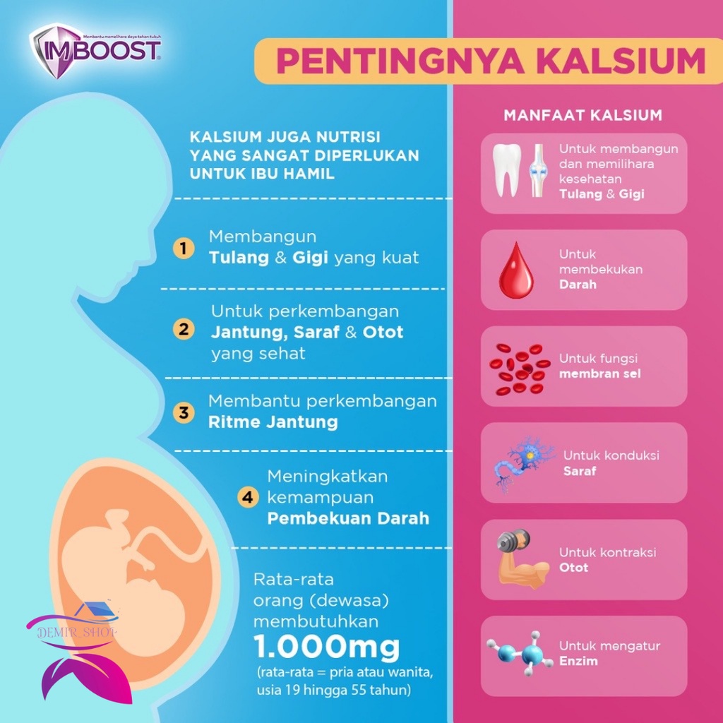 Imboost Bone Effervescent Suplemen Tulang Gigi Rasa Jeruk 8 Tablet