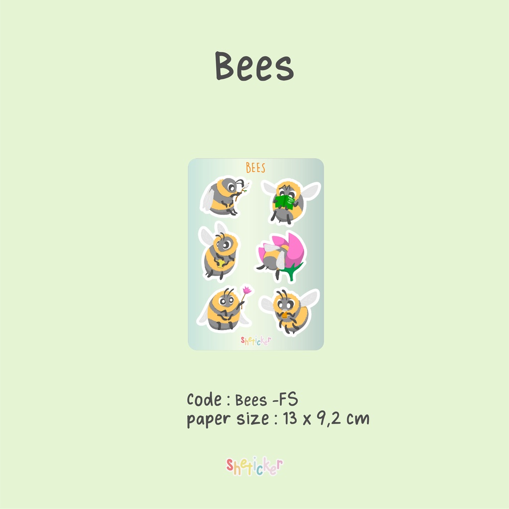 

Bees Fun Sticker