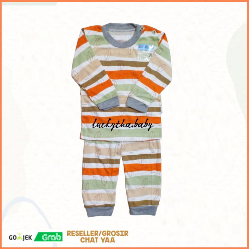 Airin baby- setelan panjang anak laki-laki dan perempuan Airin motif salur,leav,polkadot/ piyama bayi perempuan Airin/ piyama anak laki-laki perempuan Airin terbaru