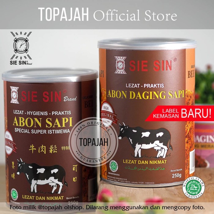 

NEW Abon sapi super spesial “SIE SIN” 250gr HALAL