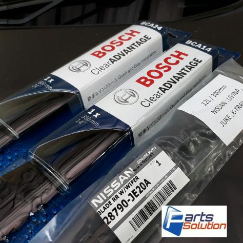 Paket Wiper Depan Belakang Livina Grand Livina X-Gear BOSCH+OEM Nissan