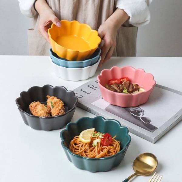 

Promo Nordic Ceramic Bowl / Mangkuk Keramik Nordic Flower / Mangkuk Keramik - S Diskon