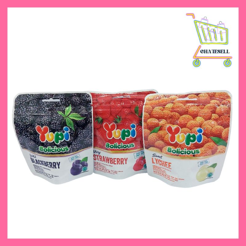 

yupi bolicious blackberry strawberry lychee grape 40gram