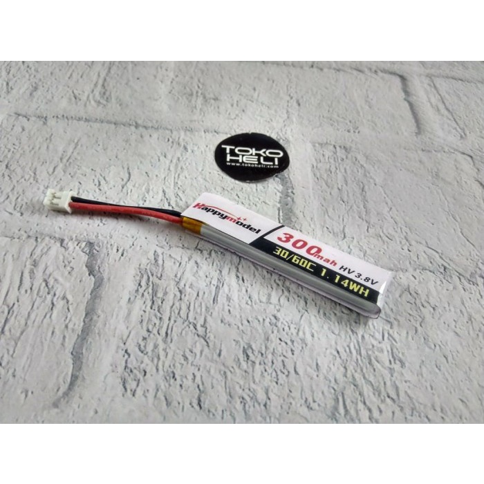 Happymodel 3.8V 300mAh 30C 1S Lipo Battery PH2.0 Mobula7 Snapper6 UR65