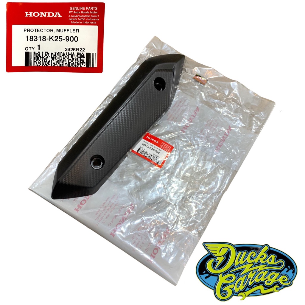 18318-K25-900 Cover Tameng Tutup Knalpot Honda Beat Fi 2012 - 2014 Stater Berisik Original