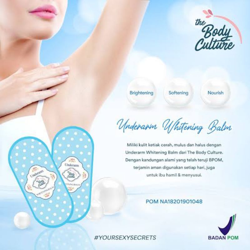 The Body Culture Underarm Whitening Balm 30g