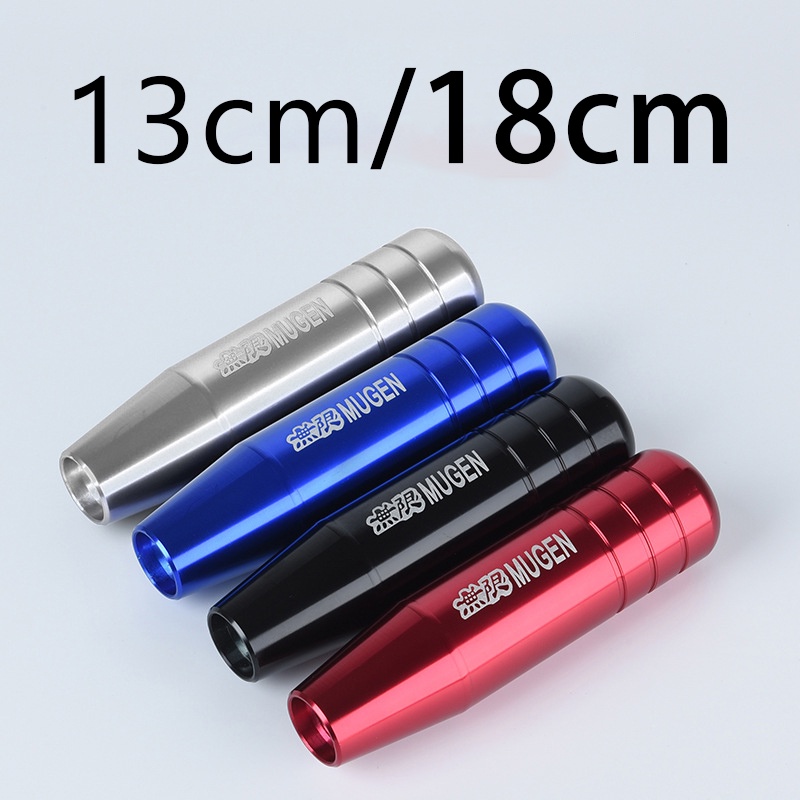 Gear Shift Knob Mobil/Tuas Persneling Bahan Alumunium/SHIFT KNOB MUGEN/UNIVERSAL IMPORT - TUAS PERSNELING MODEL PANJANG/Burnt Blue Aluminum Shifter Lever Head 13CM 18CM Universal/Car Gear Shift Knob