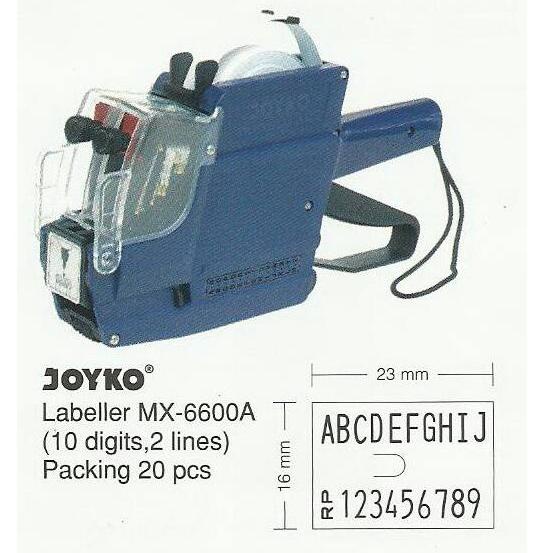 

READY Paket Joyko MX-6600A (huruf,angka) - Alat Lebel Harga 3899 じ