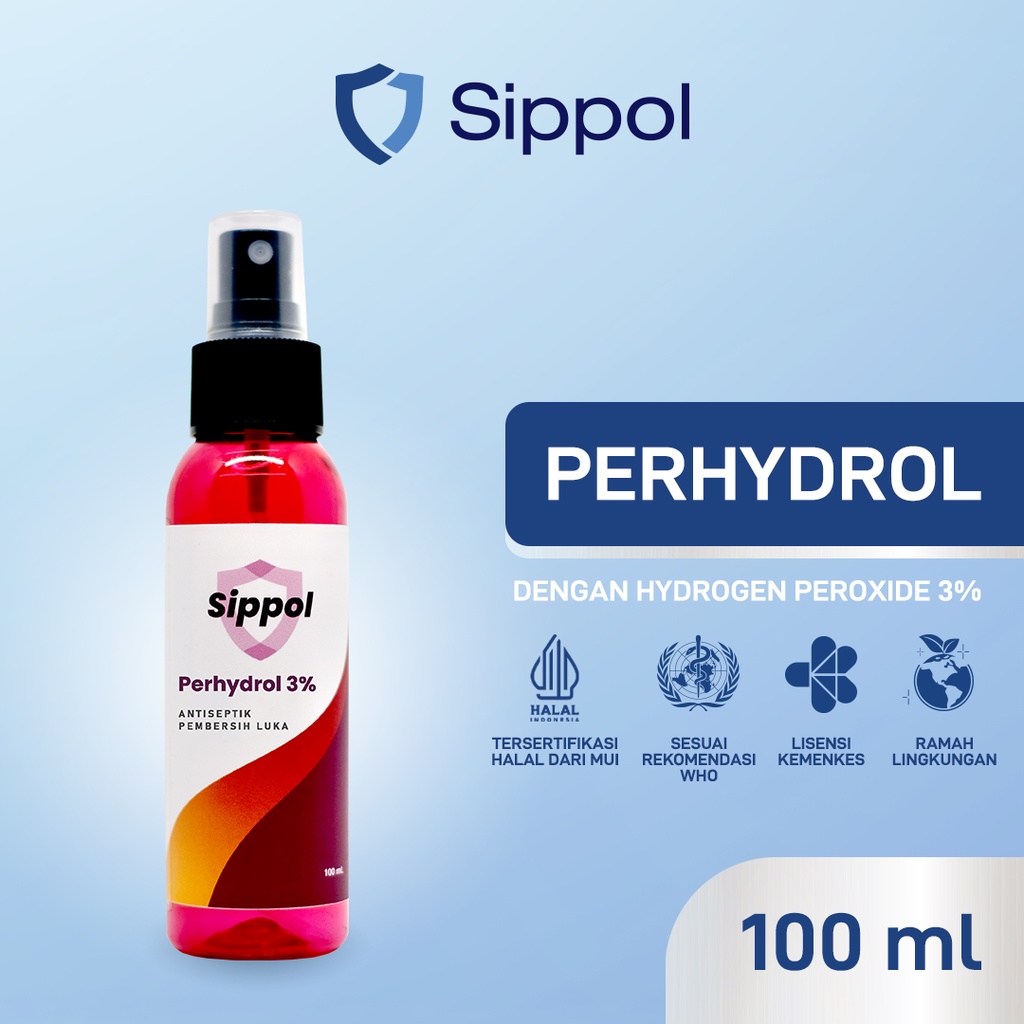 Sippol Antiseptik Pembersih Luka Perhydrol 100ml