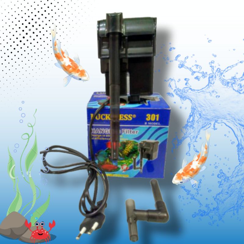 Pompa Kolam Aquarium Hanging Filter LUCKINESS 301