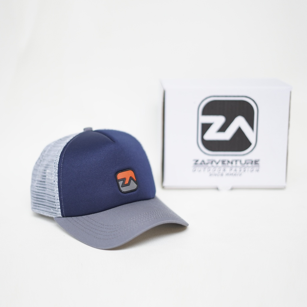 TOPI trucker jaring busa zarventure NAVY ABU 82