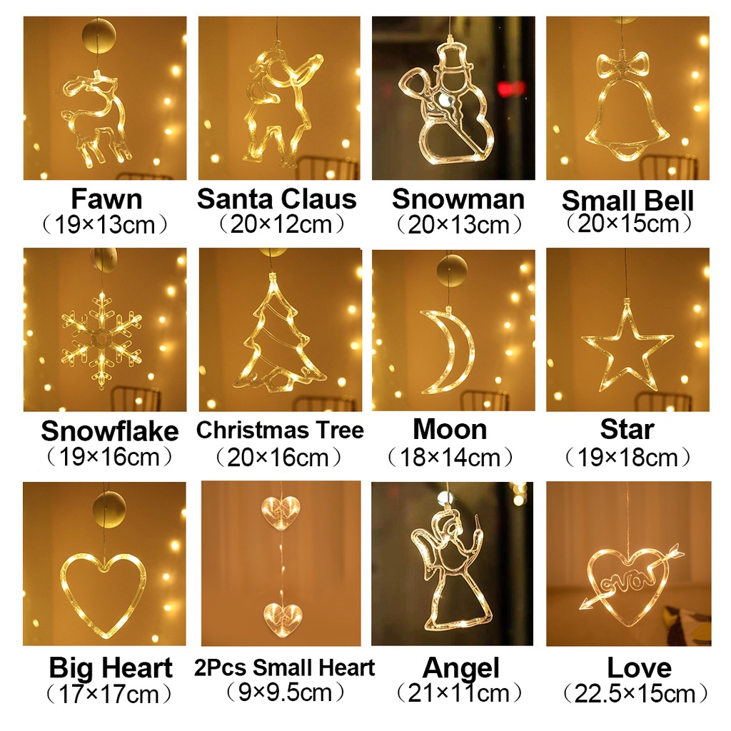 Lampu String Led Bentuk Snowflake Untuk Dekorasi Natal