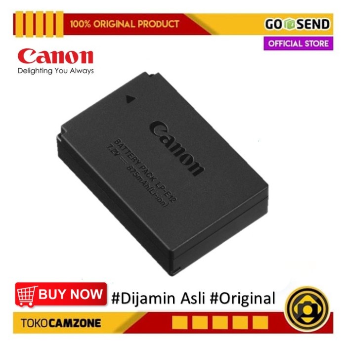 Baterai Canon Lp-E12 Battery Original For Eos M10 M100 M50 M200