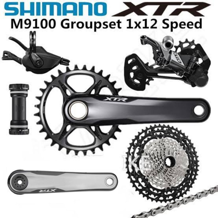 Groupset MTB - Mountain Bike Shimano XTR M9100 1 x 12 Speed