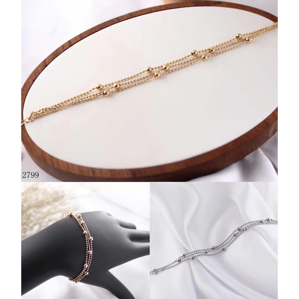 Gelang Titanium Cantik Perhiasan Wanita Jewelry 3406/3215/2799